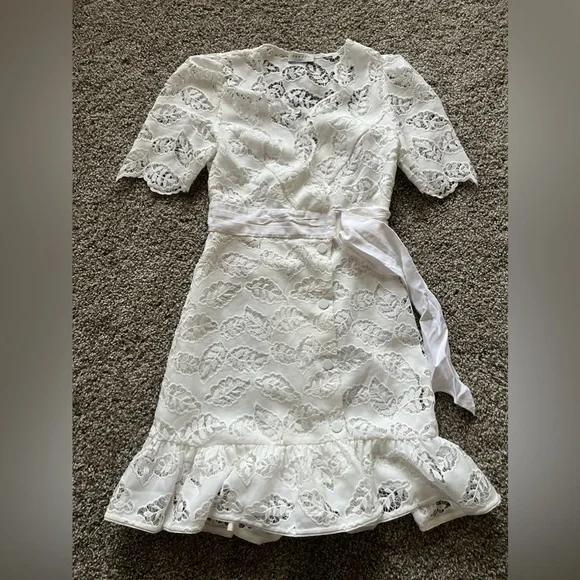 Sandro Lace Wrap Dress - Picture 7 of 9